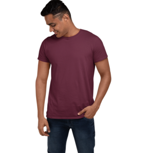 men-s-round-neck-plain-t-shirt-Maroon-regular-fit-t-shirt-goatprints