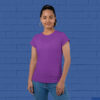 Purple-round-neck-tshirts-for-Women-at-goatprints