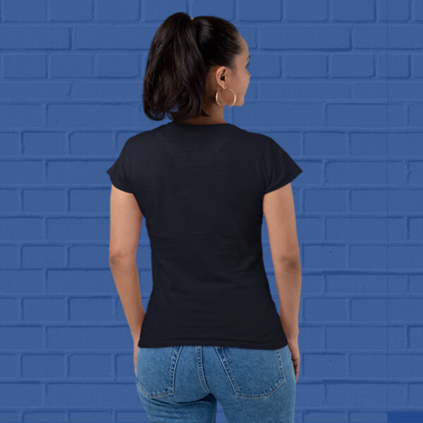 Navy-Blue-round-neck-tshirts-for-Women-at-goatprints