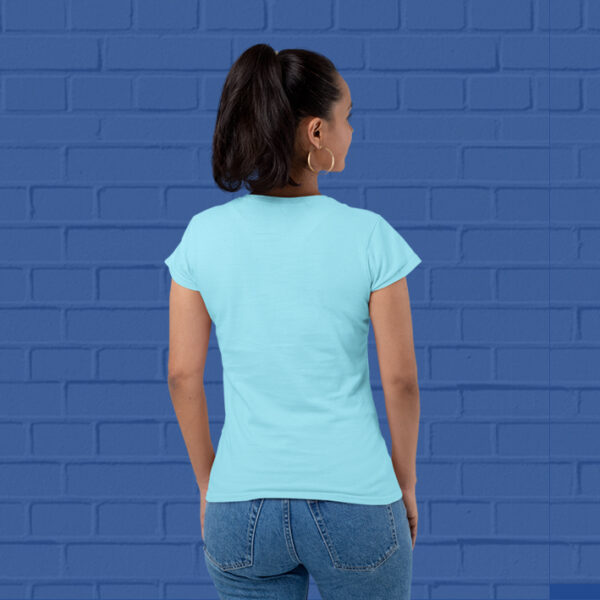 Sky-blue-round-neck-tshirts-for-Women-at-goatprints