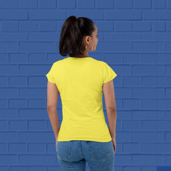 New-yellow-round-neck-tshirts-for-Women-at-goatprints