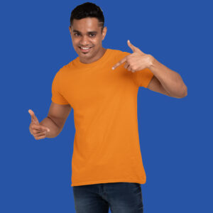 men-s-round-neck-plain-t-shirt-Orange-regular-fit-t-shirt-goatprints