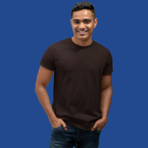 men-s-round-neck-plain-t-shirt-Coffee-Brown-regular-fit-t-shirt-goatprints