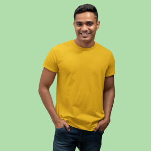 men-s-round-neck-plain-t-shirt-New-Yellow-regular-fit-t-shirt-goatprints