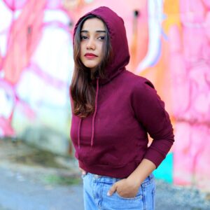 Maroon-Crop-hoodie-for-Women-at-goatprints