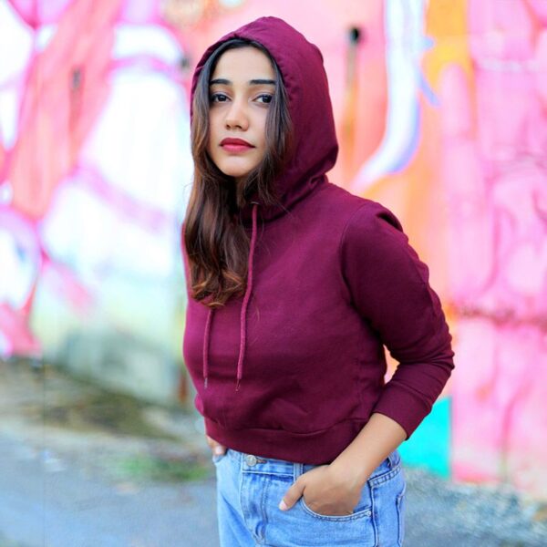 Maroon-Crop-hoodie-for-Women-at-goatprints