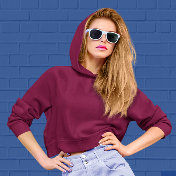 Maroon-Crop-hoodie-for-Women-at-goatprints