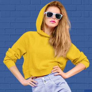 Yellow-Crop-hoodie-for-Women-at-goatprints