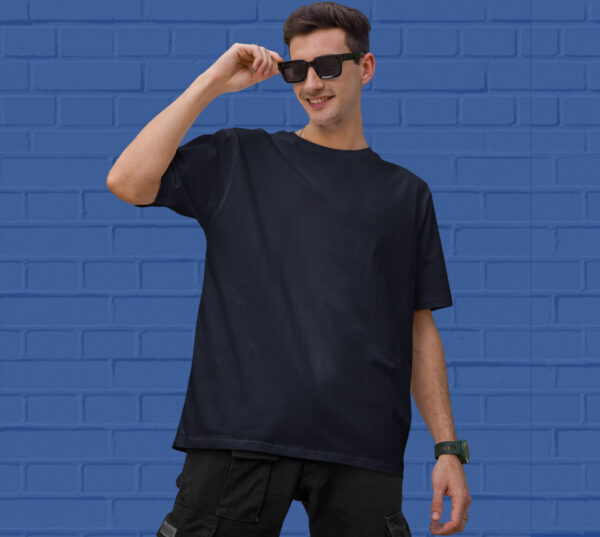 Buy-Navy-Blue-Oversized-Tshirts-for men-online