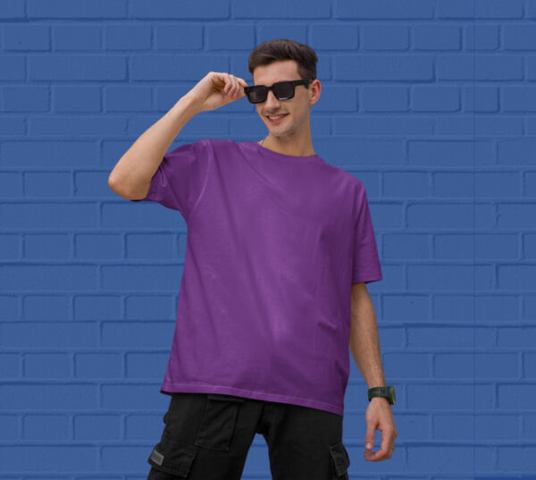 Buy-Purple-Oversized-Tshirts-for men-online