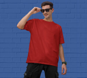 Buy-Red-Oversized-Tshirts-for men-online