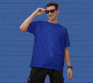 Buy-Royal-Blue-Oversized-Tshirts-for men-online